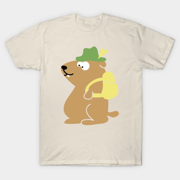 Hiking Mountaineer Marmot T-Shirt by katelein